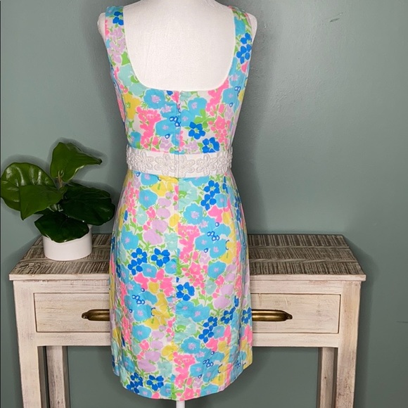 Lilly Pulitzer Serena Dress Spring Fling Floral 4 EASTER 🐣 - Picture 4 of 7